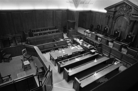 Interior of a Courtroom at the Old Bailey