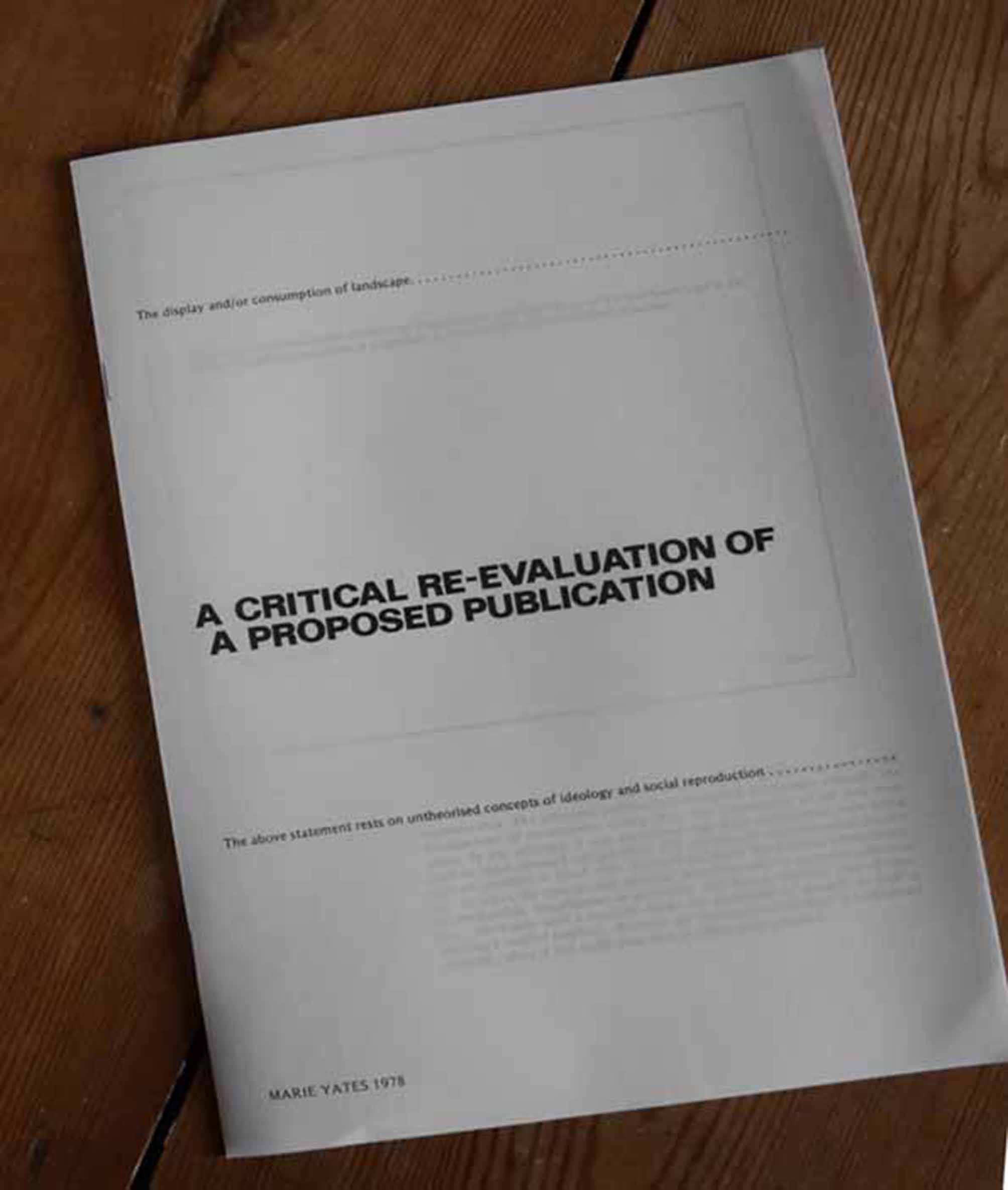 Cover of a book. White paper is printed with black text. Smaller text in mixed case below reads, “The above statement rests on unauthorized concepts of ideology and social reproduction”.