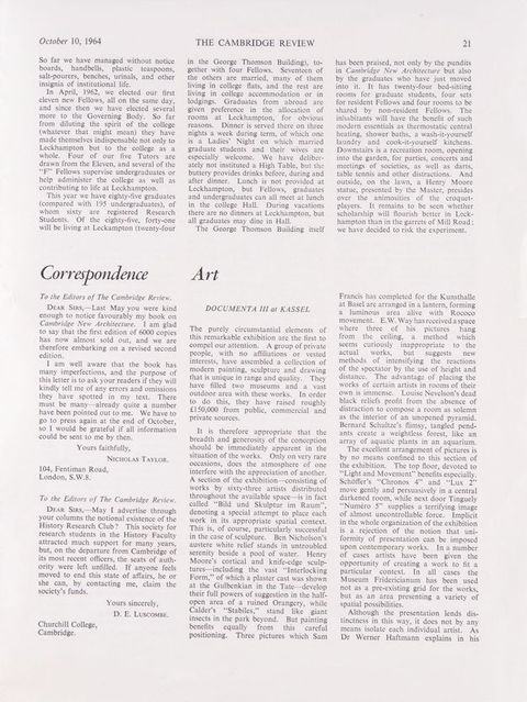 Page from a journal. First of three pages of an article printed in three columns of text.