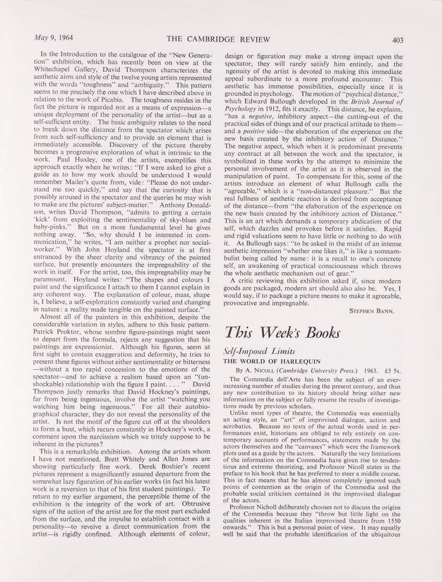 Page of a journal. The second of two-page article is printed in two columns.