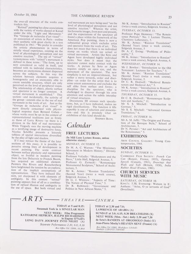 Page from a journal. Third of three pages of an article printed in three columns of text.