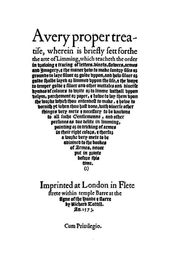 Excerpt of a book. Text in italics, roman, and Gothic letters.