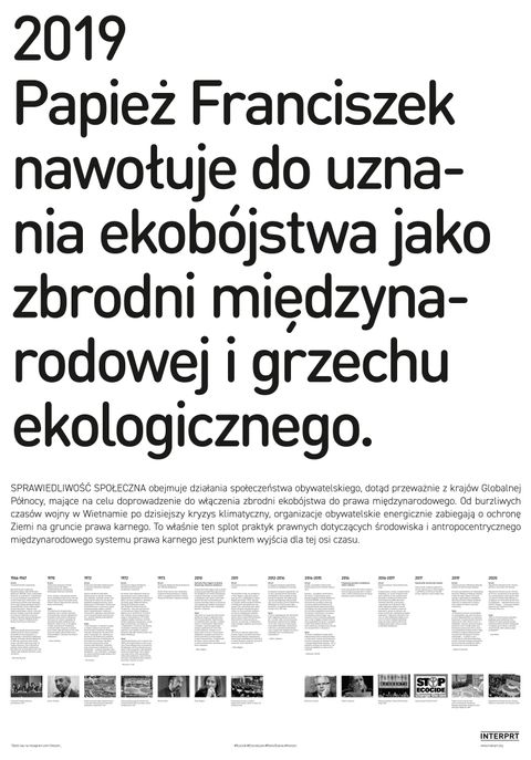 Poster. Black text against a white background begins with the date 2019. A timeline appears to span the bottom of the poster, though the text and images there are too small to make out in this image.