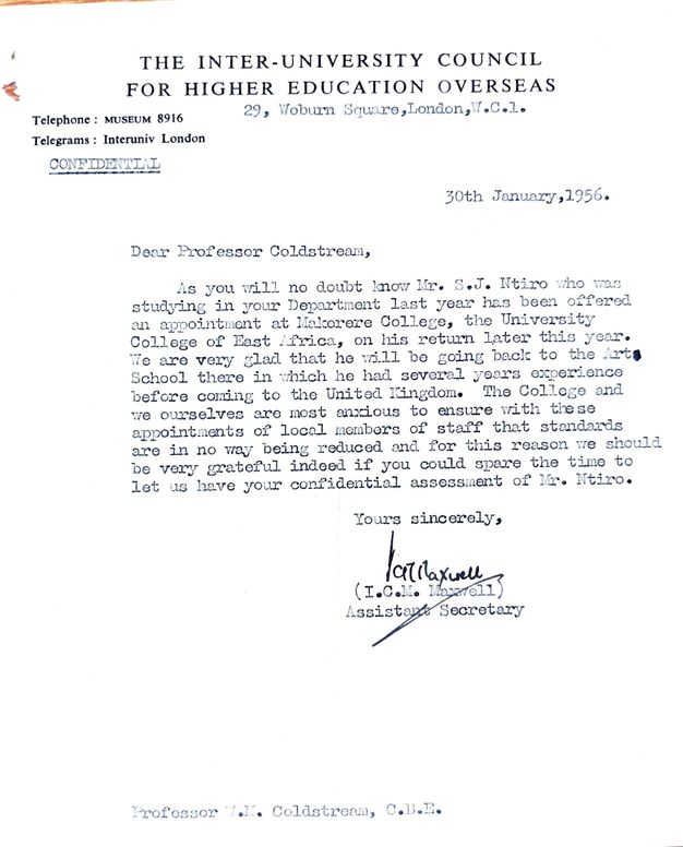 Typewritten letter includes a request to “let us have your confidential assessment of Mr. Nitro”.