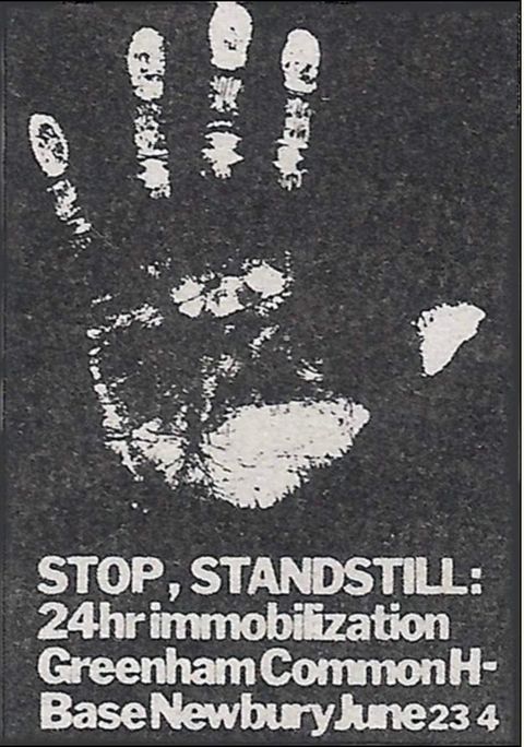 Poster. A white handprint is against a black background. The title is in white text below.