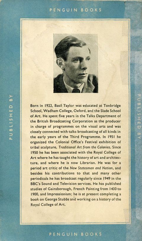 Back book cover. A black and white photograph of a clean-shaven, pale-skinned man is accompanied by a biography.