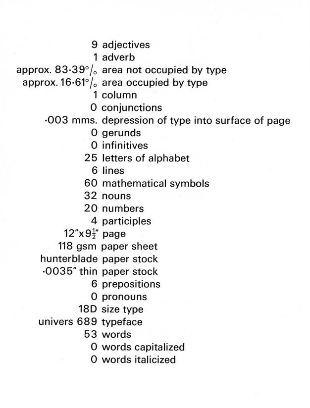 This image is a typographic analysis of a page indicating various data points.