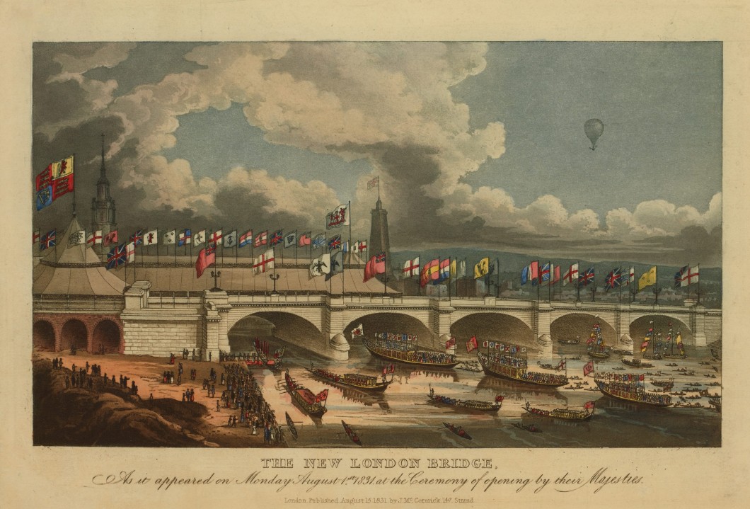 The New London Bridge, as it Appeared on Monday, August 1st, 1831