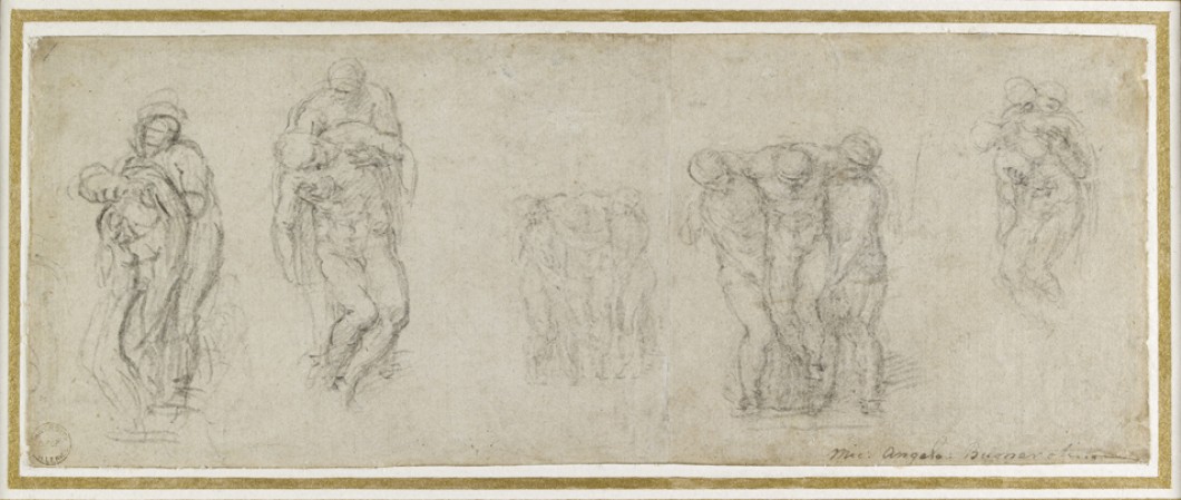 1540, black chalk on off-white paper, 18 x 28.1 cm. Collection of Ashmolean Museum, University of Oxford.
